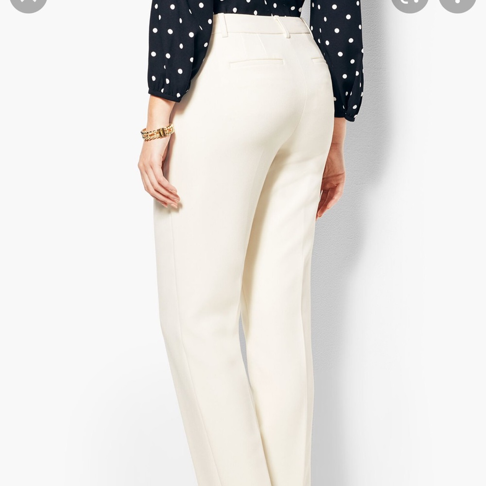 Talbots Hampshire ankle pants in ivory size 12